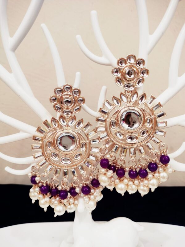 Purple Crystal Earrings