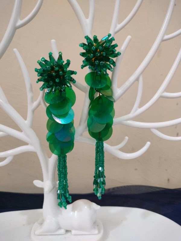 Green Crystal Earrings