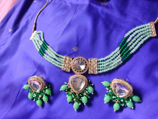 Green Crystal premium jewelry set