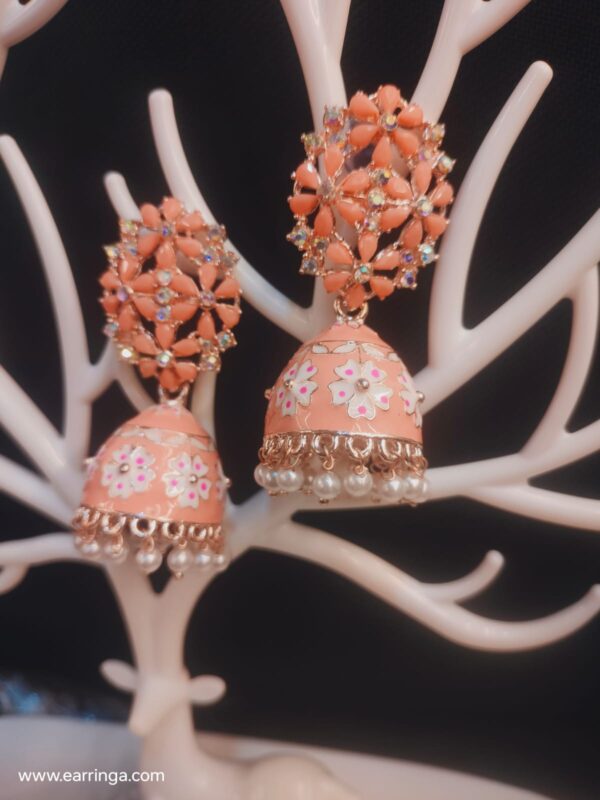 Orange earrings