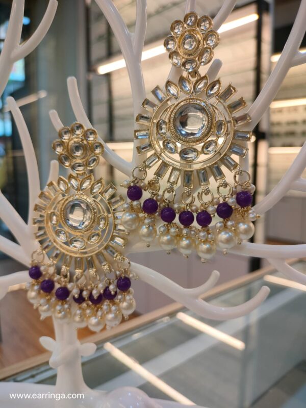 Purple earrings