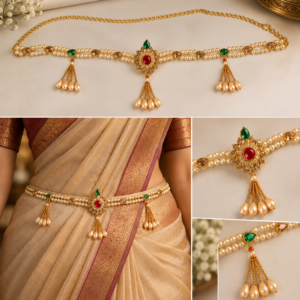 Earringa® Traditional Kamarpatta for Women | Designer Bridal Kamarband Waist Belt