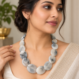 Earringa® Modern Stone Necklace for Women | Buy Contemporary Statement Necklace Online