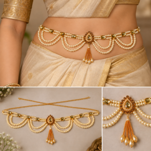 Earringa® Traditional Golden Kamarpatta for Women | Buy Bridal Waist Belt & Waist Band Online